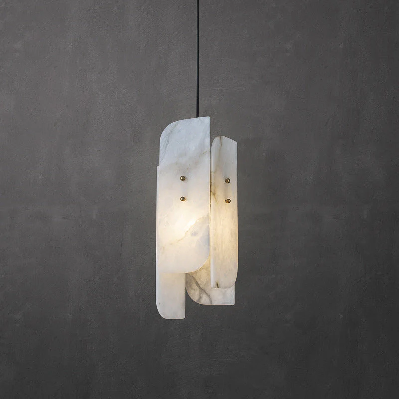 Megalith Mini Alabaster Pendant Light - Image 24