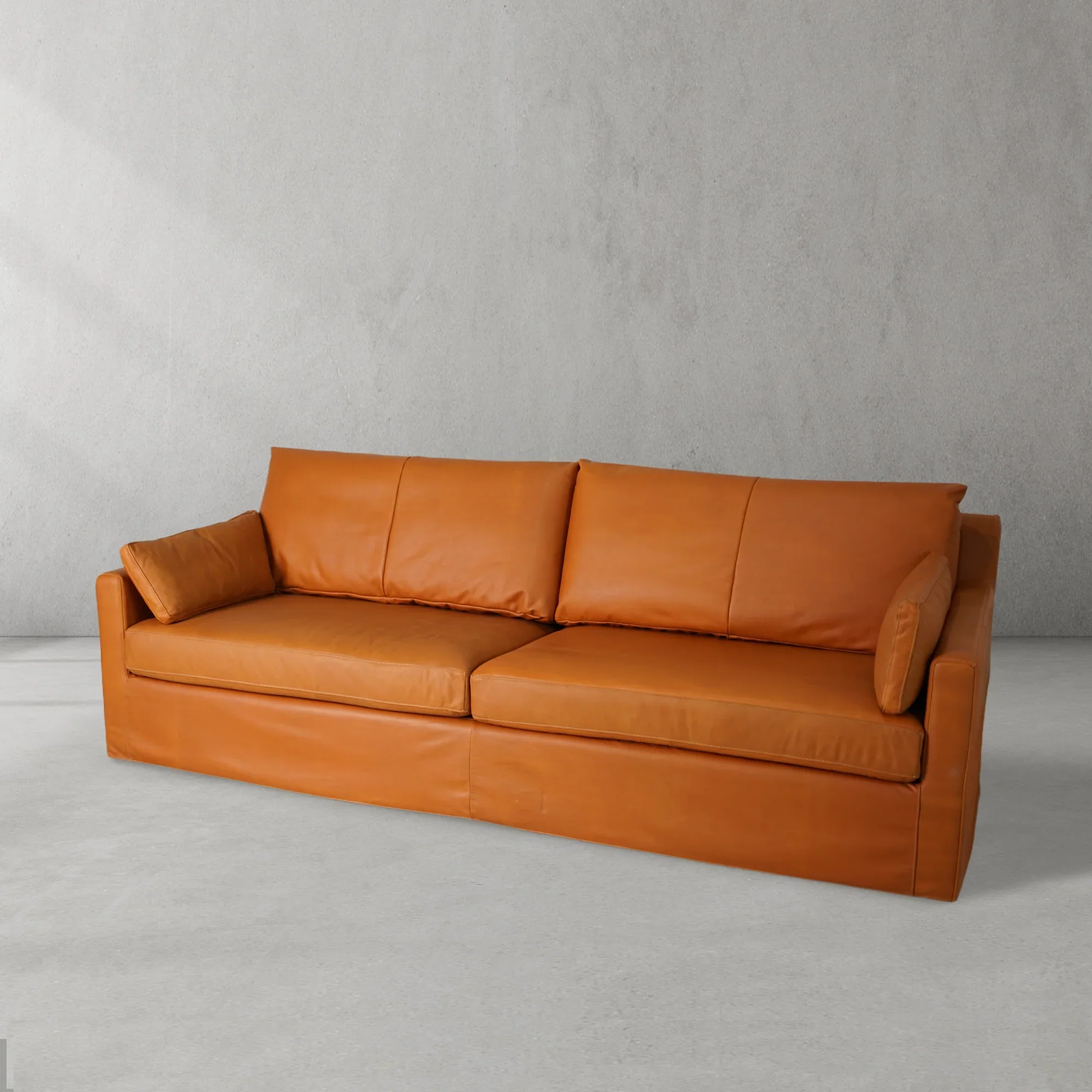 Mercury Warm Cognac Sofa 95" - Image 3