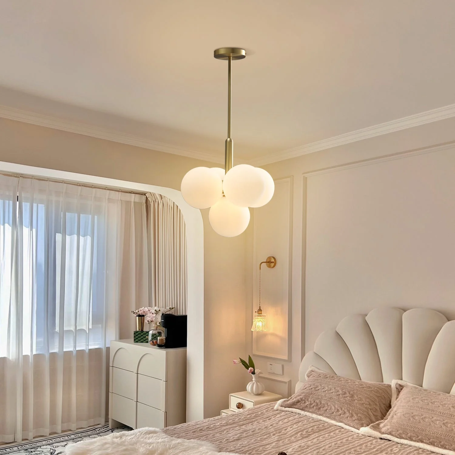 Miira 5 Brass Pendant Light - Image 11