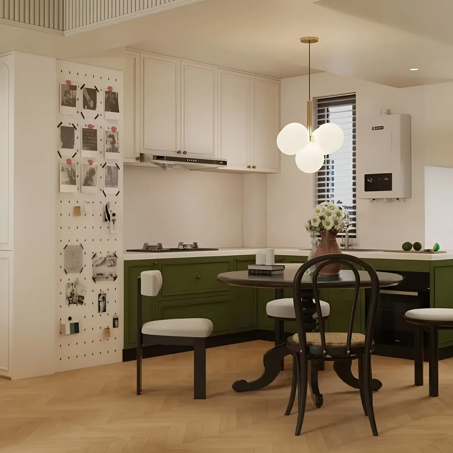 Miira 5 Brass Pendant Light - Image 3