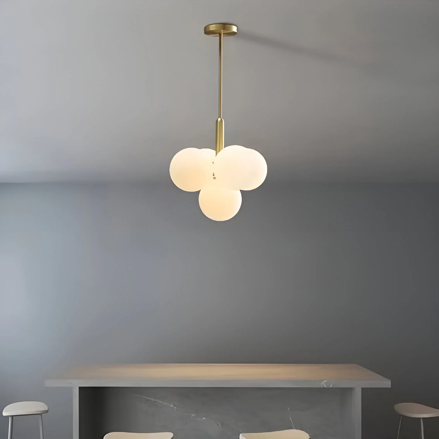 Miira 5 Brass Pendant Light - Image 5