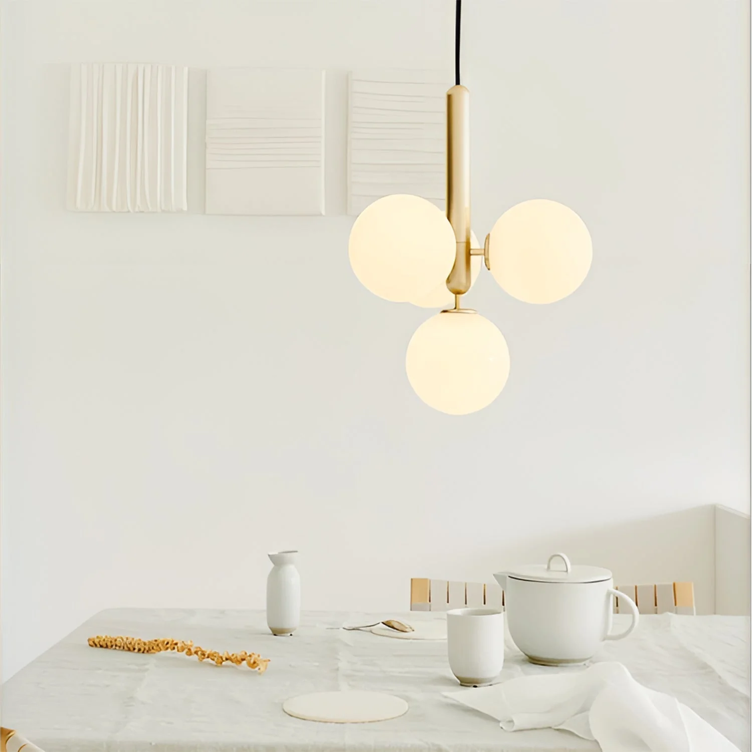 Miira 5 Brass Pendant Light - Image 6