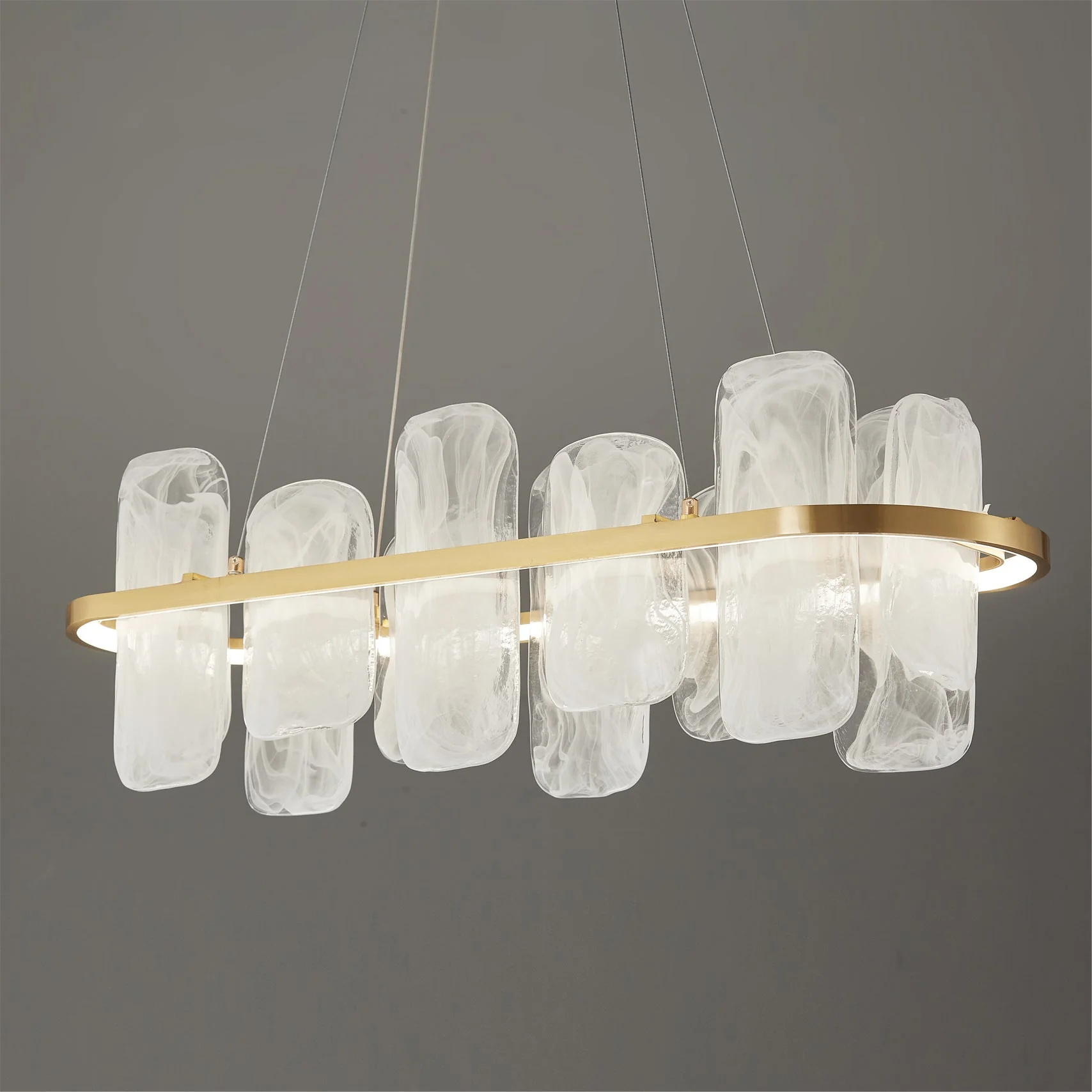 Mille Long Glass Chandelier - Image 3