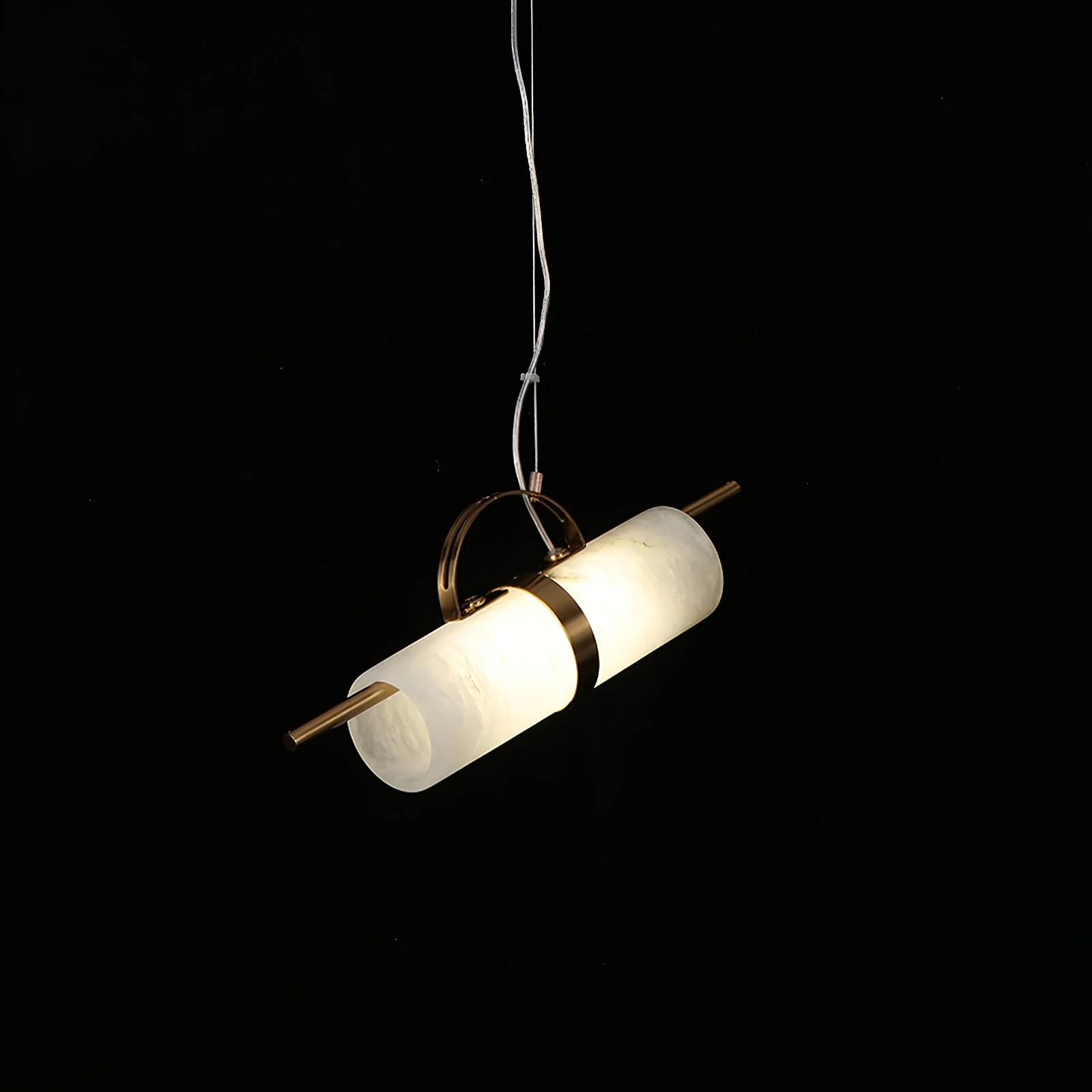 Mini Cylindrical Alabaster Pendant Light - Image 3