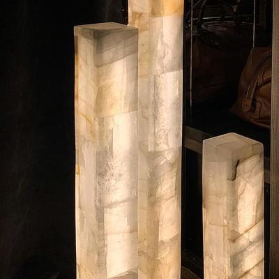 Alabaster Column Floor Lamps - Image 9