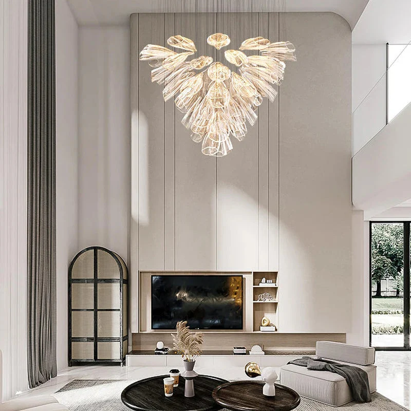 Glass Lotus Chandelier - Image 13