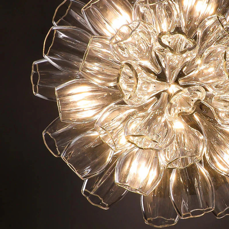 Glass Lotus Chandelier - Image 19