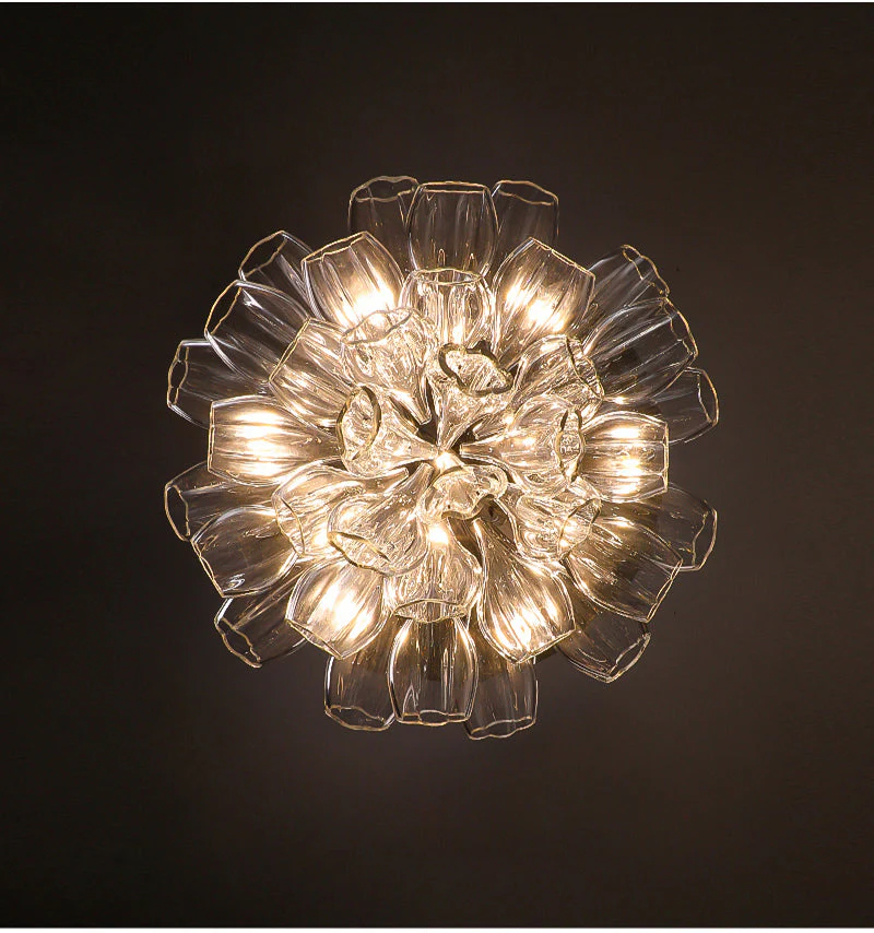 Glass Lotus Chandelier - Image 29