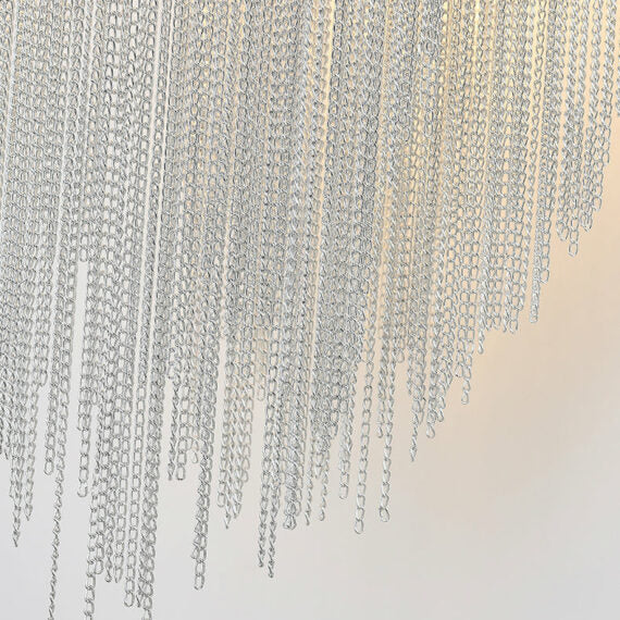 Modern 3 Lights Stacking Chain Tassel Wall Sconce - Image 7