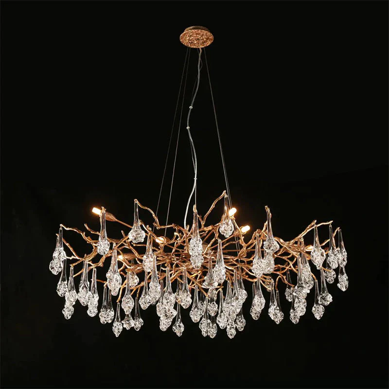 Modern Branch Chandelier Drop Flower D 31.5" - Image 6