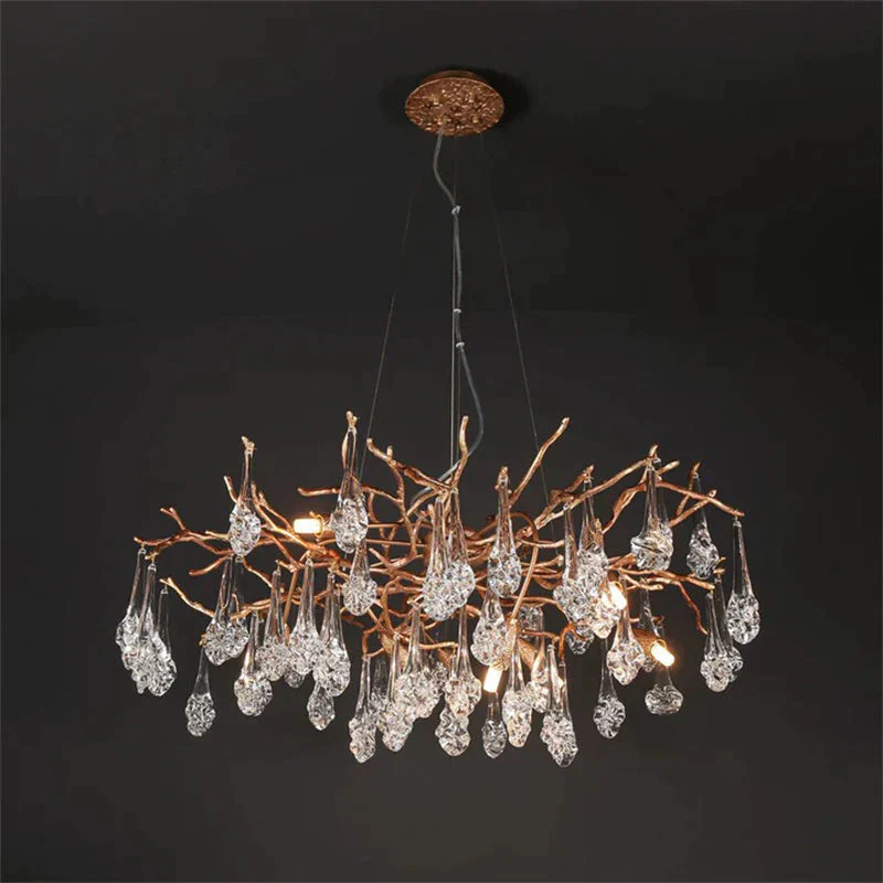 Modern Branch Chandelier Drop Flower D 39.3" - Image 10