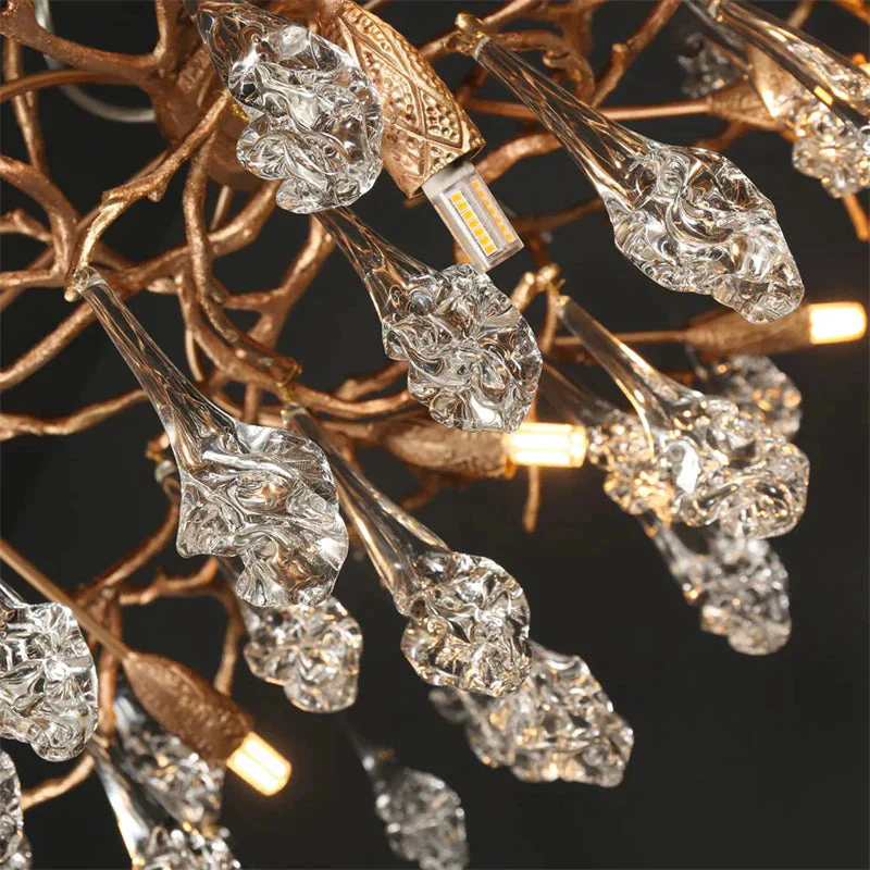 Modern Branch Chandelier Drop Flower D 39.3" - Image 6