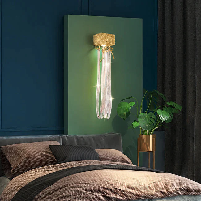 Modern Branch Crystal Wall Sconce For Bedroom - Image 5