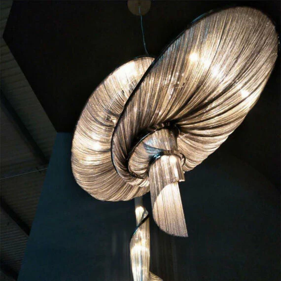 Modern Chain Tassel Pendant Chandelier - Image 3