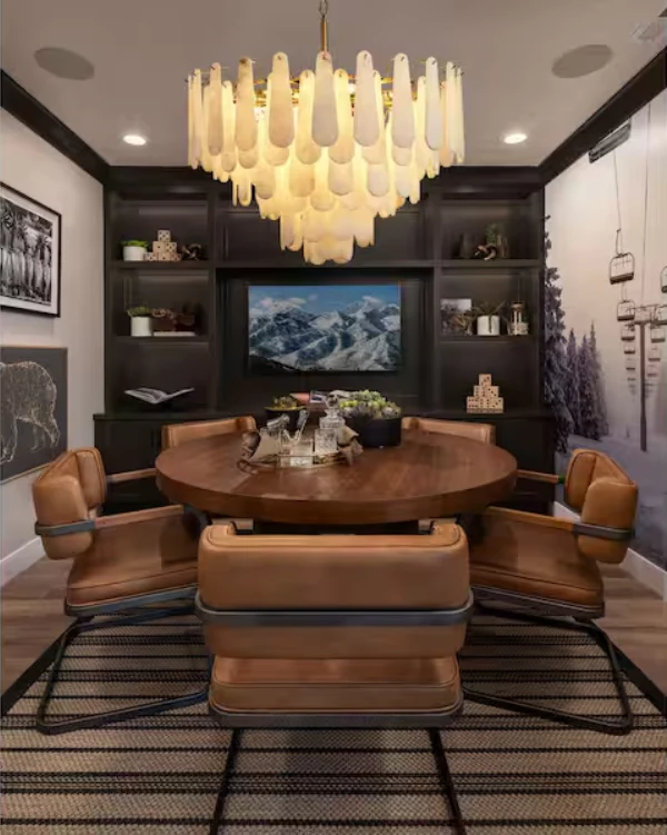 Modern Chandelier 32 in. 16-Lights Gold Chandelier With Alabaster Shade,Chandelier for Dining Room, Living Room, Bedroom - Image 2