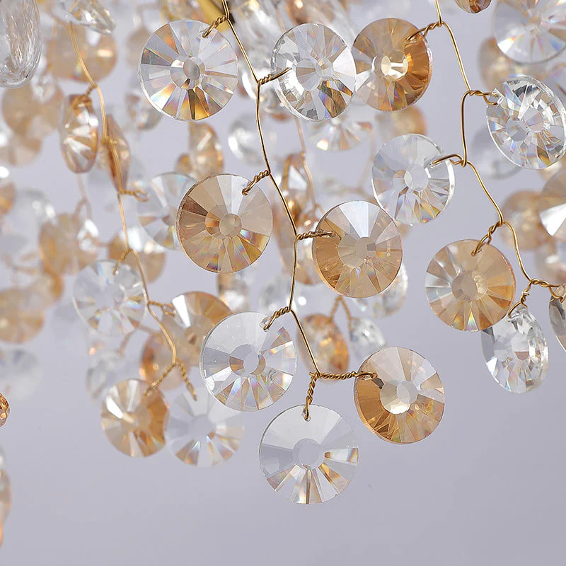 Modern Crystal Branch Chandelier for Foyer Entryway 31.5" D - Image 6