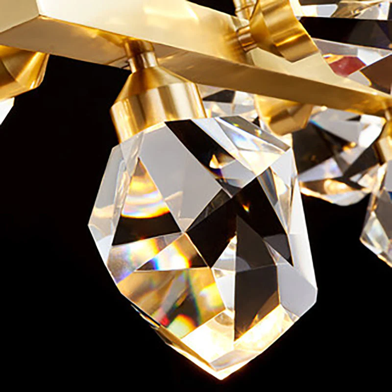 Eve Ice Water Chestnut Linear Chandelier - Image 5