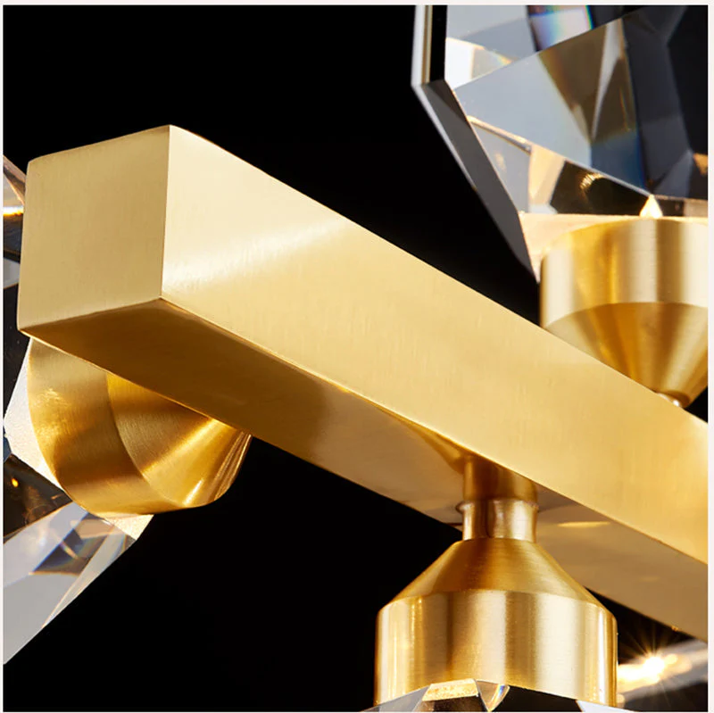 Eve Ice Water Chestnut Linear Chandelier - Image 9