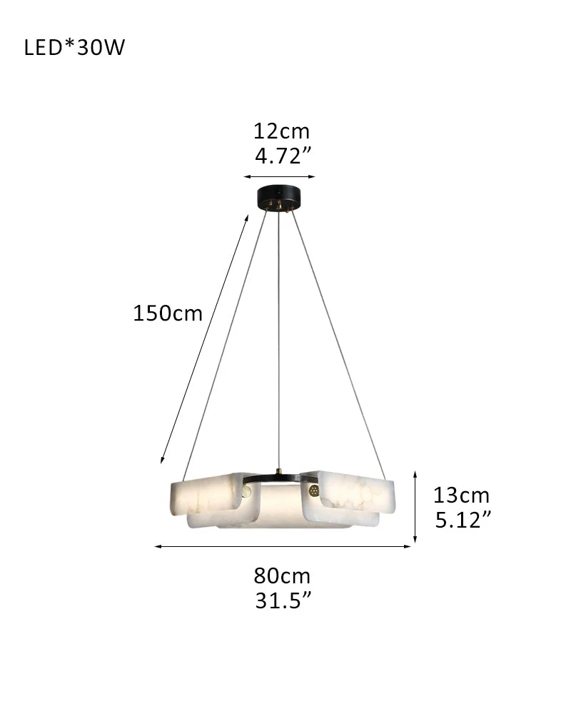Modern Linear Black Metal Elegant Alabaster Pendant for Living room Lighting - Image 22