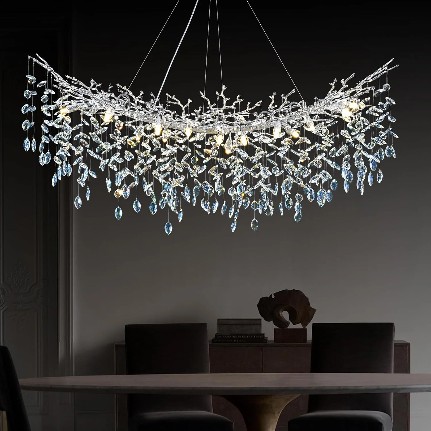 Solara Rectangular Tree Branch Chandelier 55" 72" Tree Branch - Image 16