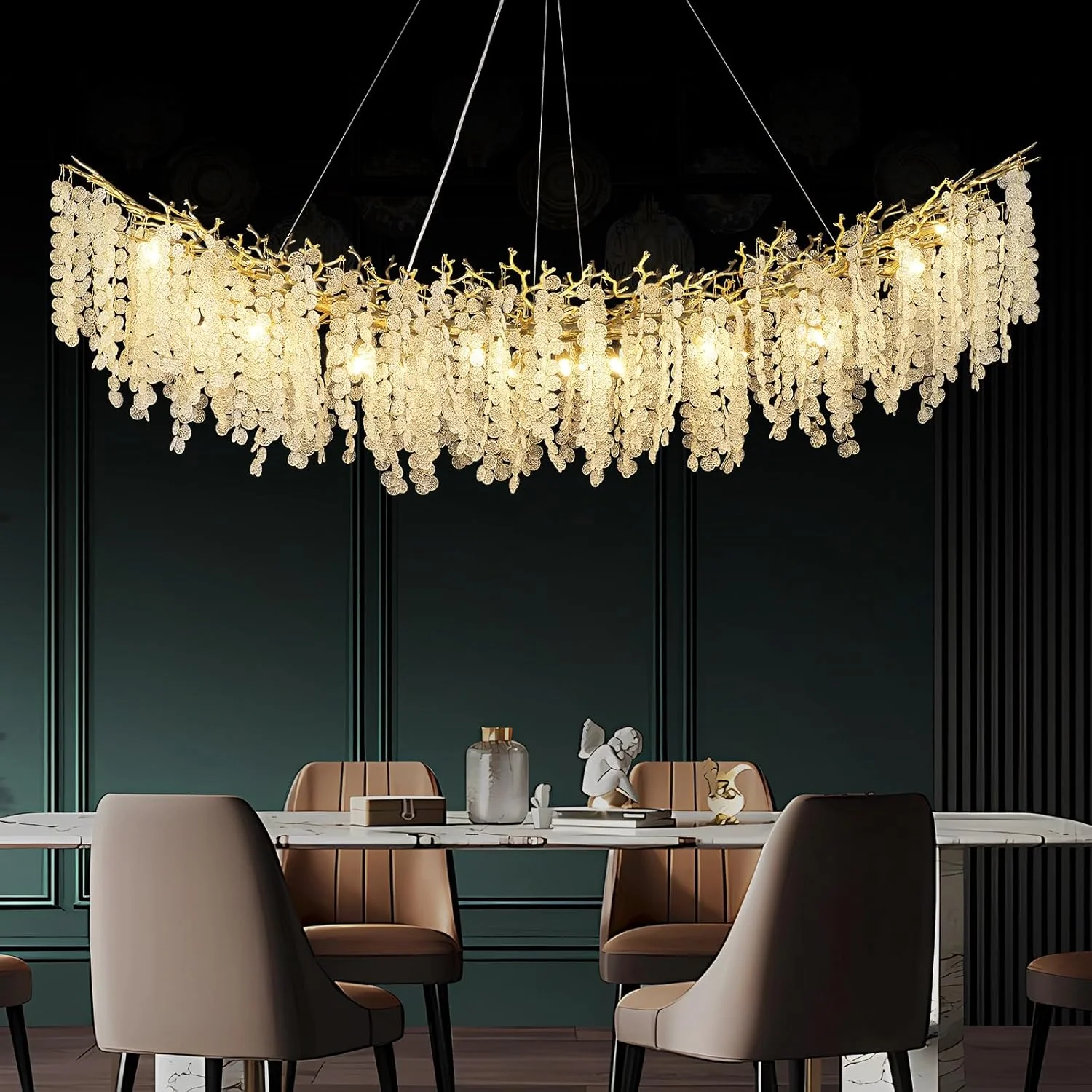 Solara Rectangular Tree Branch Chandelier 55" 72" Tree Branch - Image 22
