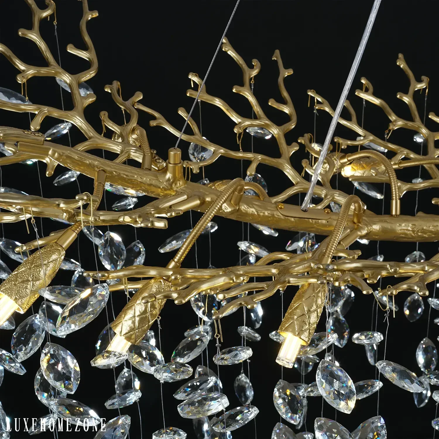 Solara Rectangular Tree Branch Chandelier 55" 72" Tree Branch - Image 29