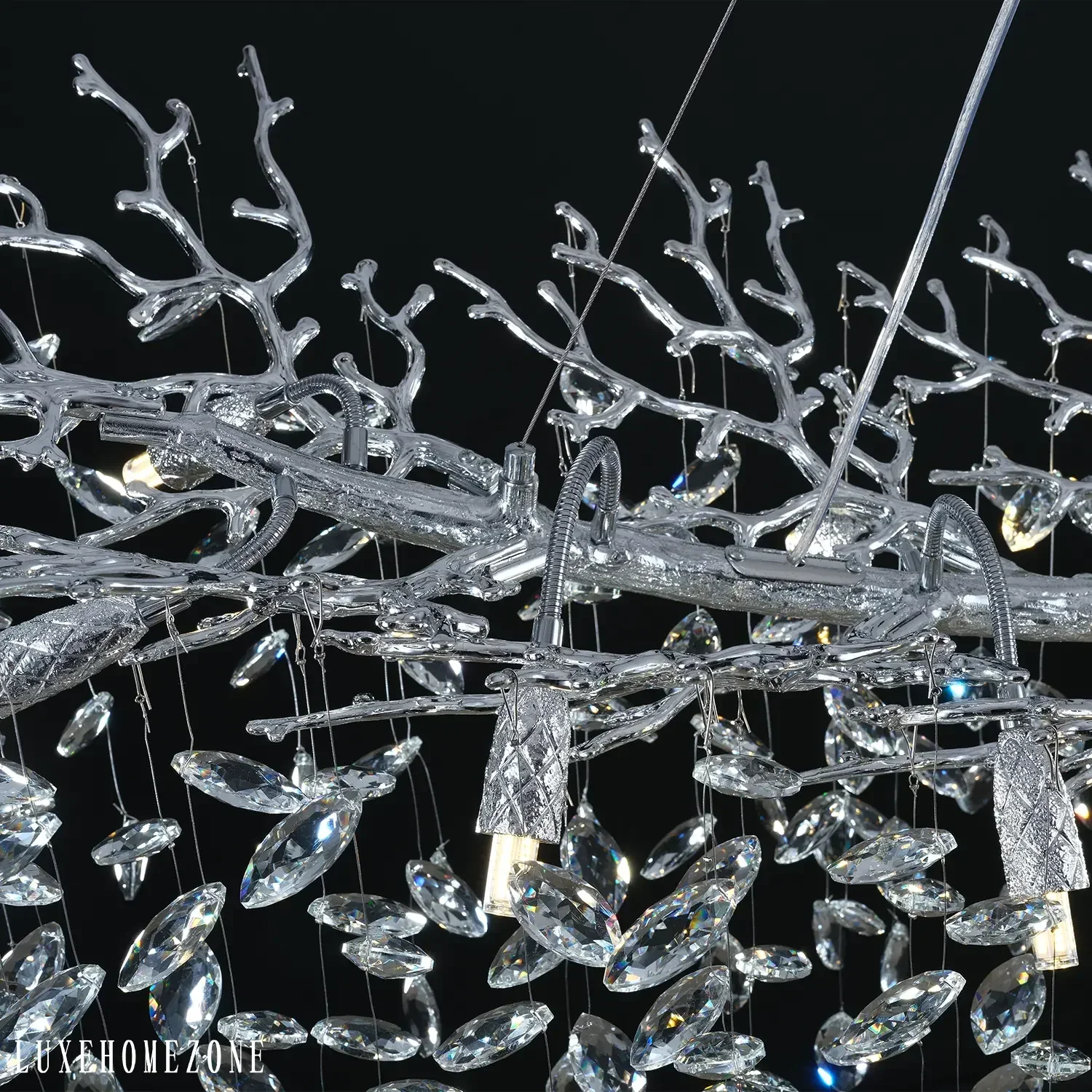 Solara Rectangular Tree Branch Chandelier 55" 72" Tree Branch - Image 30