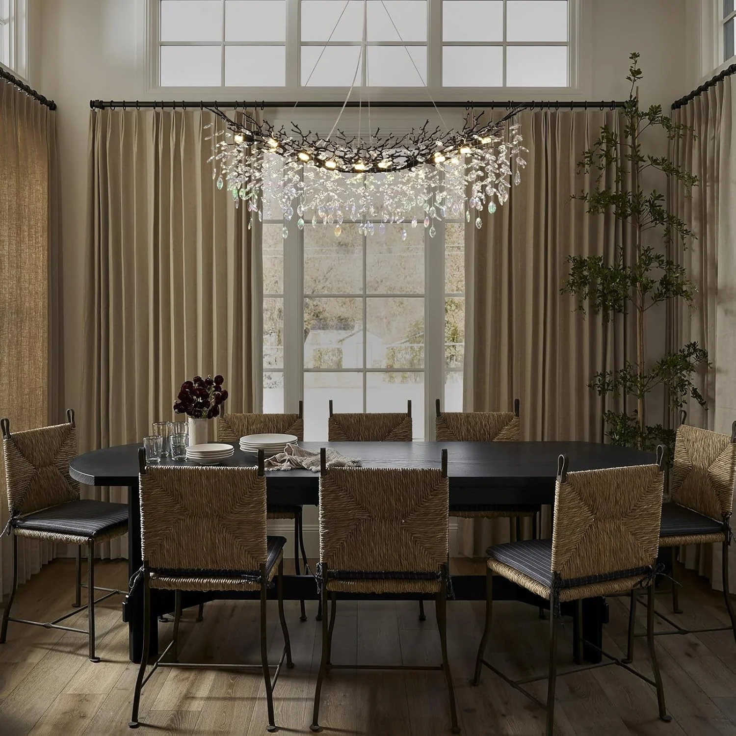 Solara Rectangular Tree Branch Chandelier 55" 72" Tree Branch - Image 38