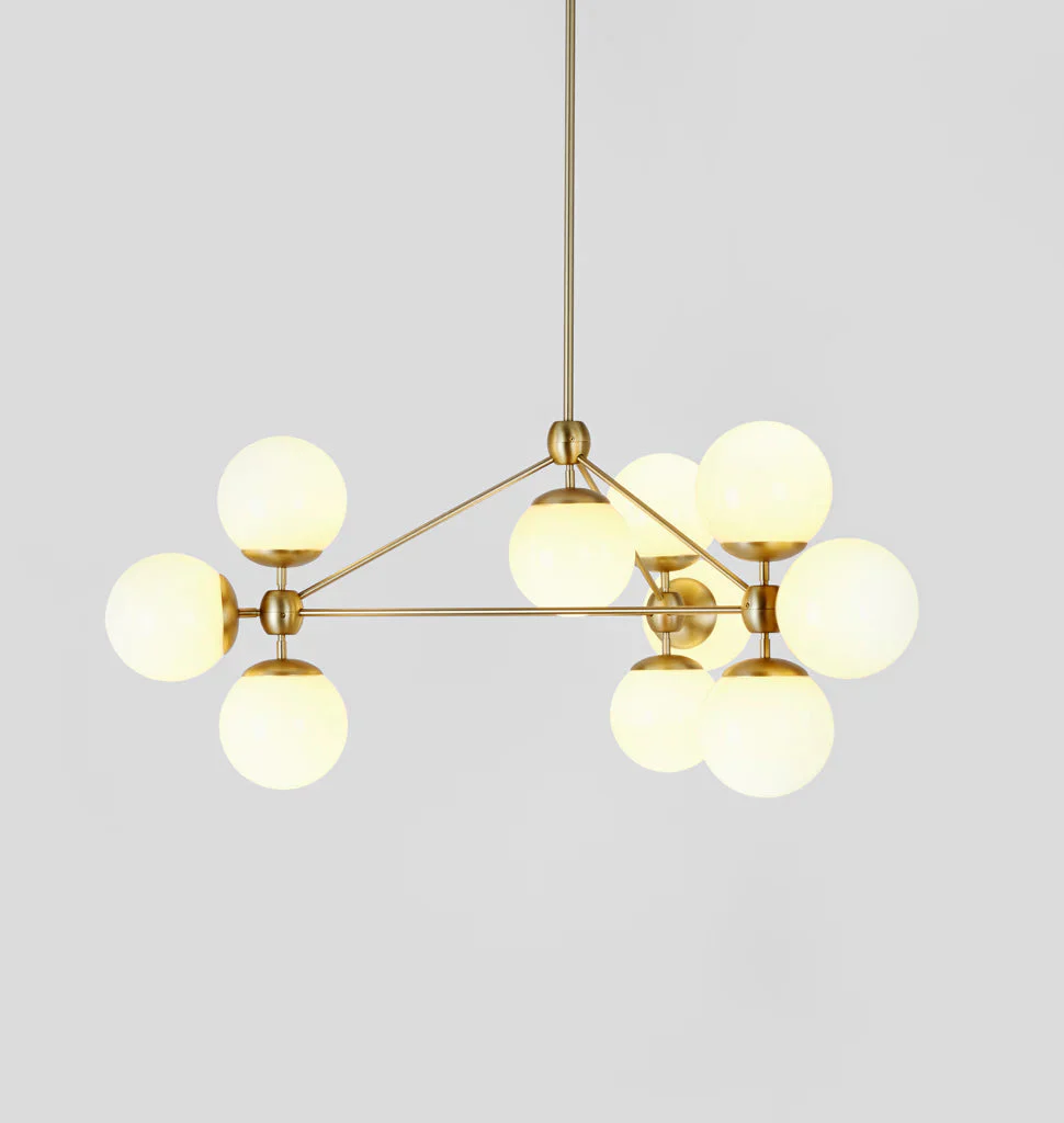 Modo Chandelier 37" - 3 Sided, 10 Globes - Image 14