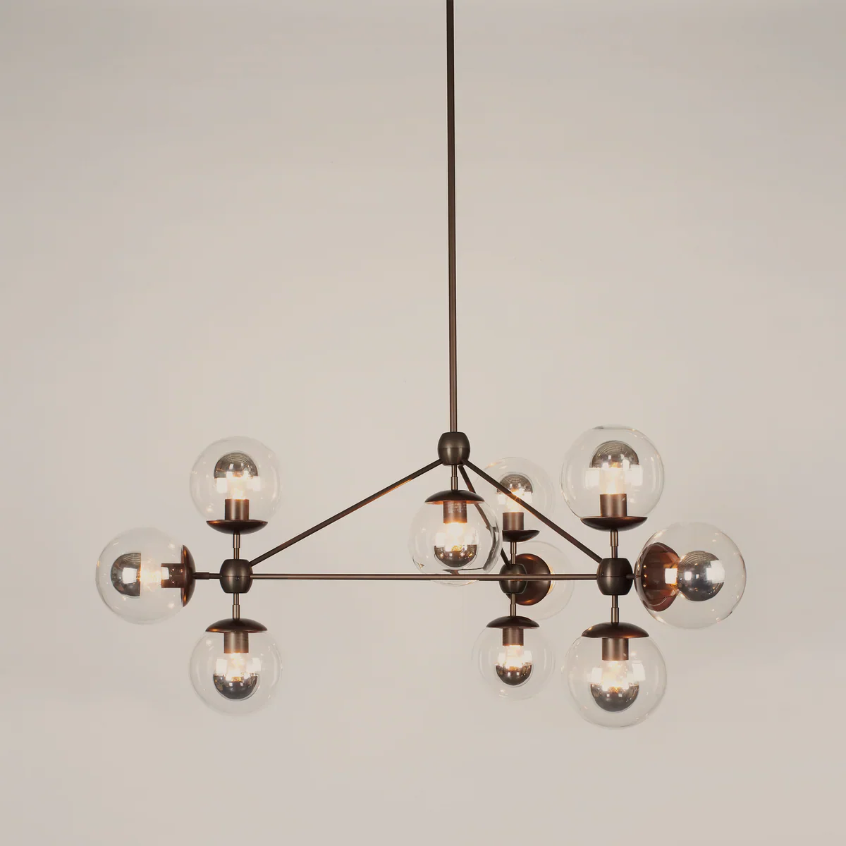 Modo Chandelier 37" - 3 Sided, 10 Globes - Image 18