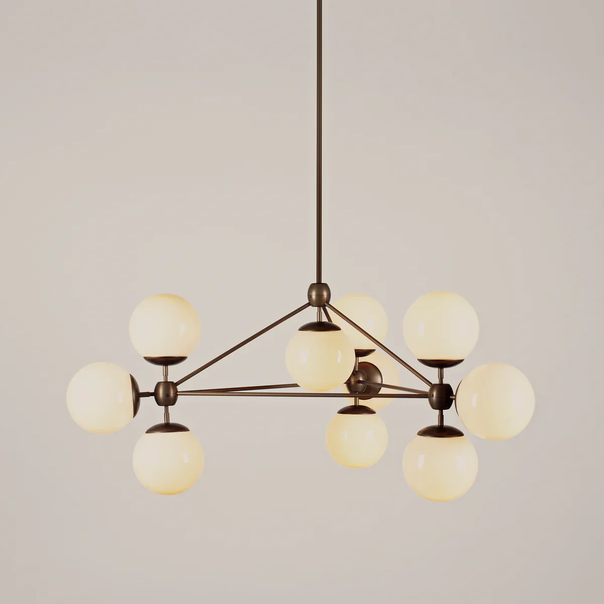 Modo Chandelier 37" - 3 Sided, 10 Globes - Image 19