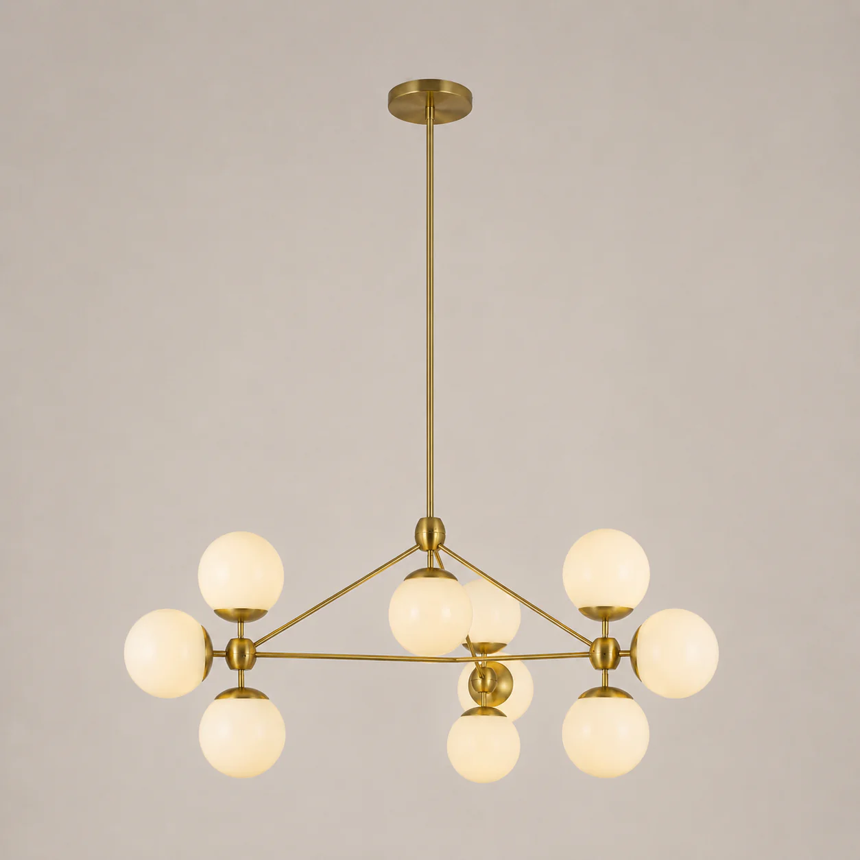 Modo Chandelier 37" - 3 Sided, 10 Globes - Image 21