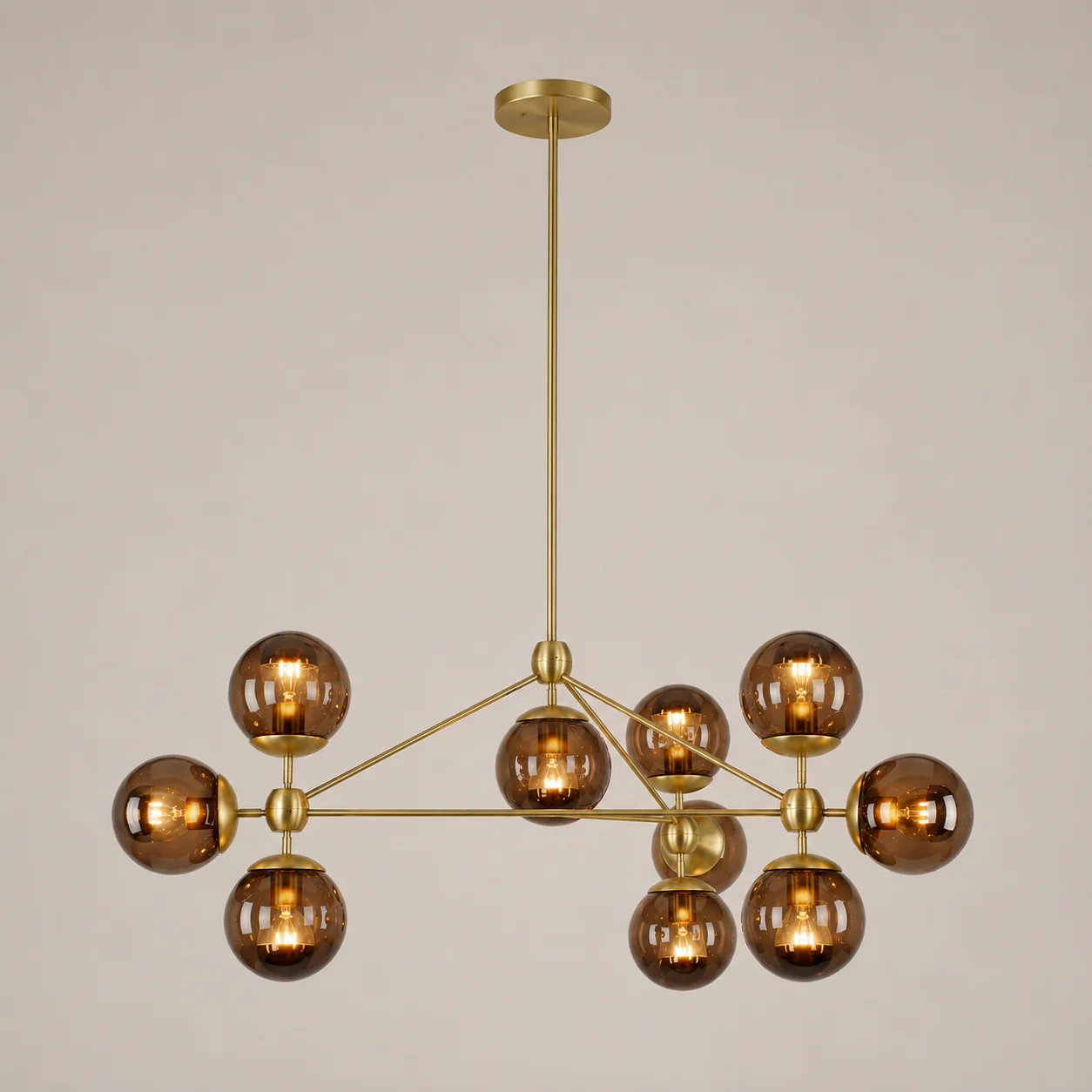 Modo Chandelier 37" - 3 Sided, 10 Globes - Image 22