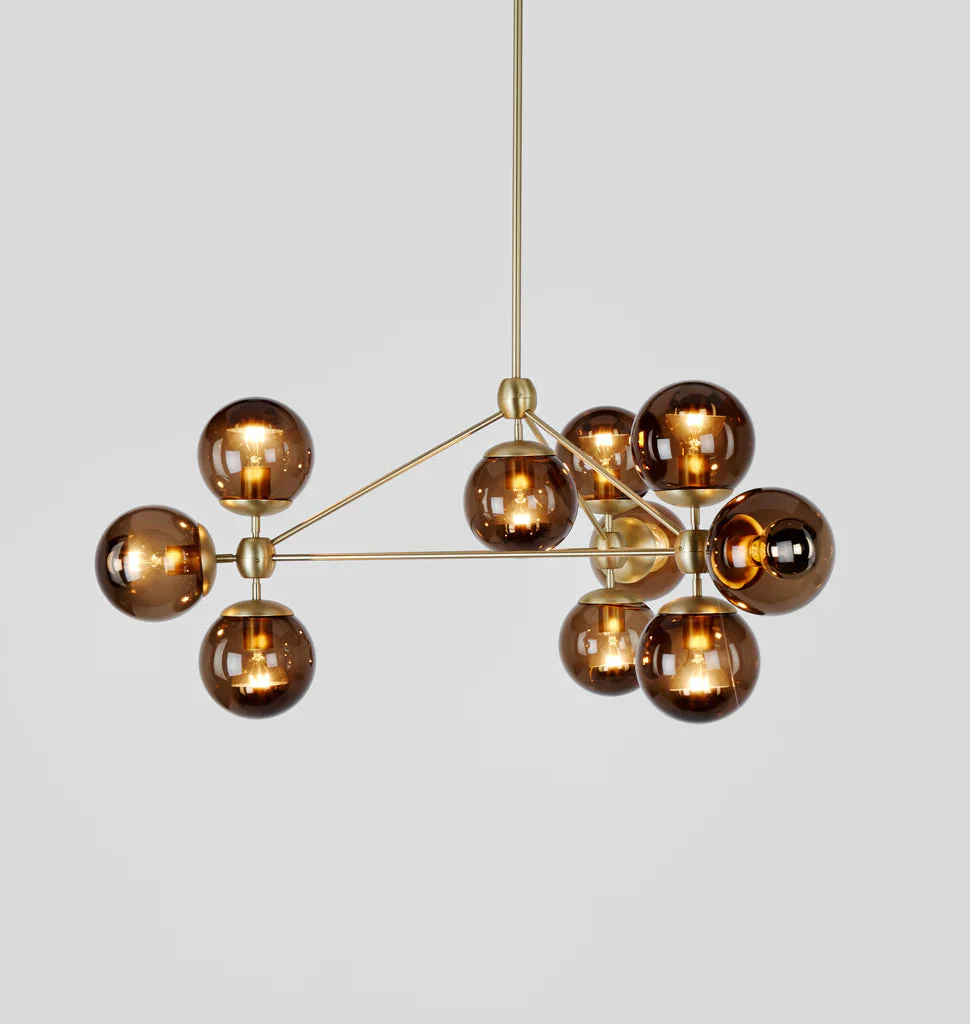 Modo Chandelier 37" - 3 Sided, 10 Globes - Image 6
