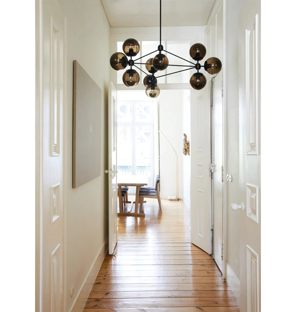 Modo Chandelier 37" - 3 Sided, 10 Globes - Image 8