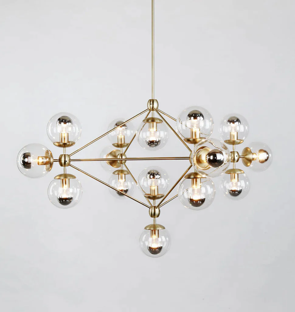 Modo Chandelier 39" - 4 Sided, 15 Globes - Image 12