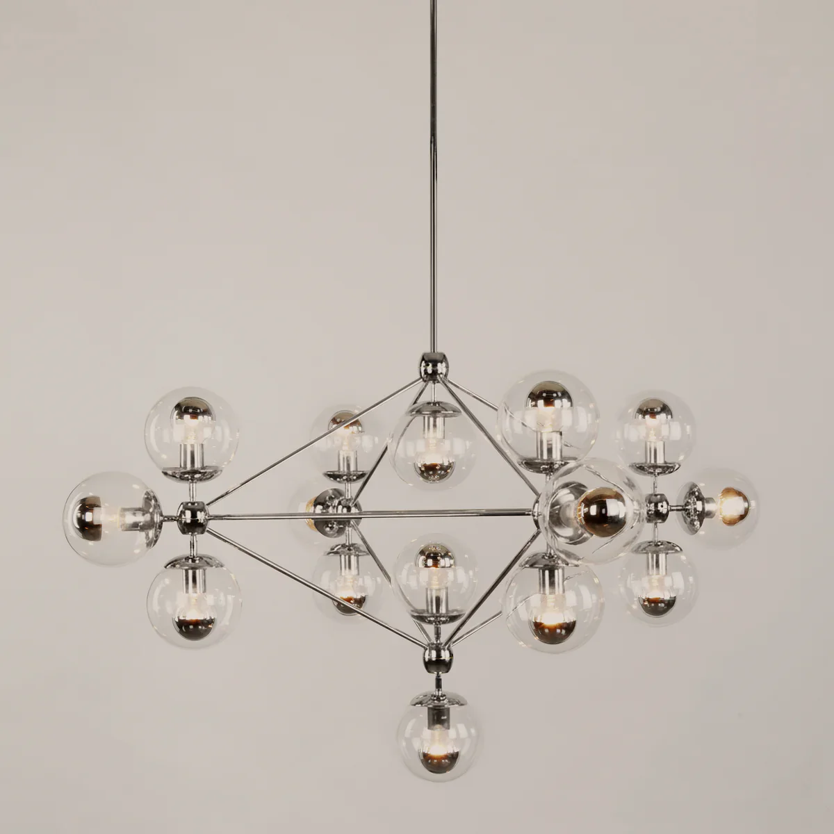 Modo Chandelier 39" - 4 Sided, 15 Globes - Image 15