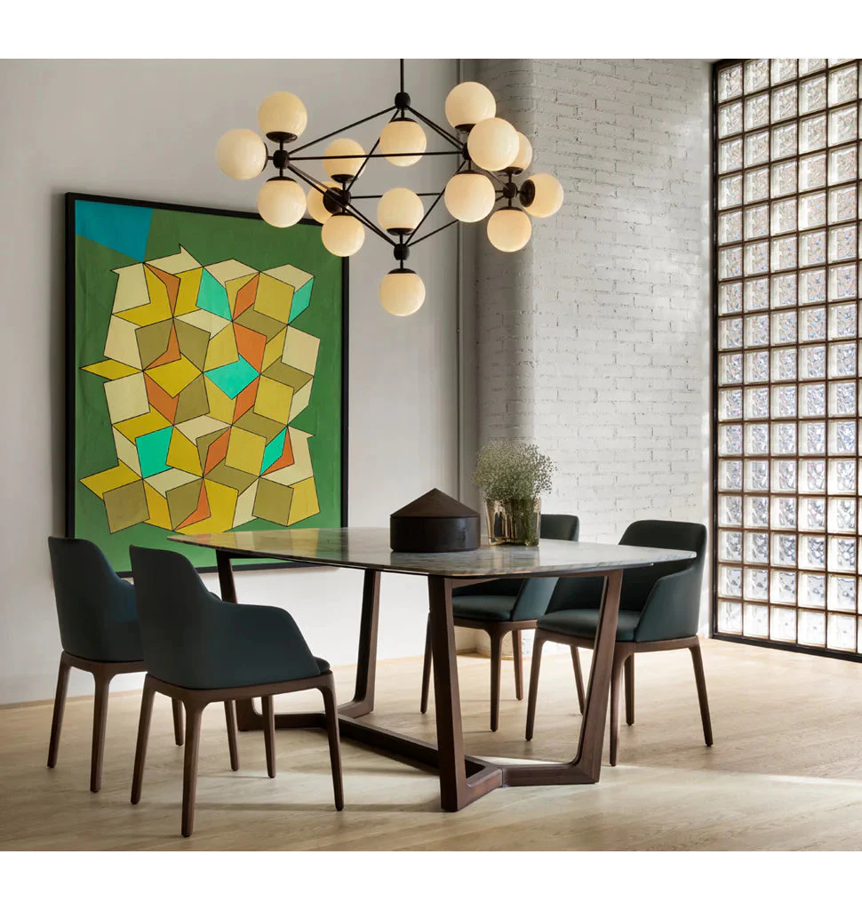 Modo Chandelier 39" - 4 Sided, 15 Globes - Image 4