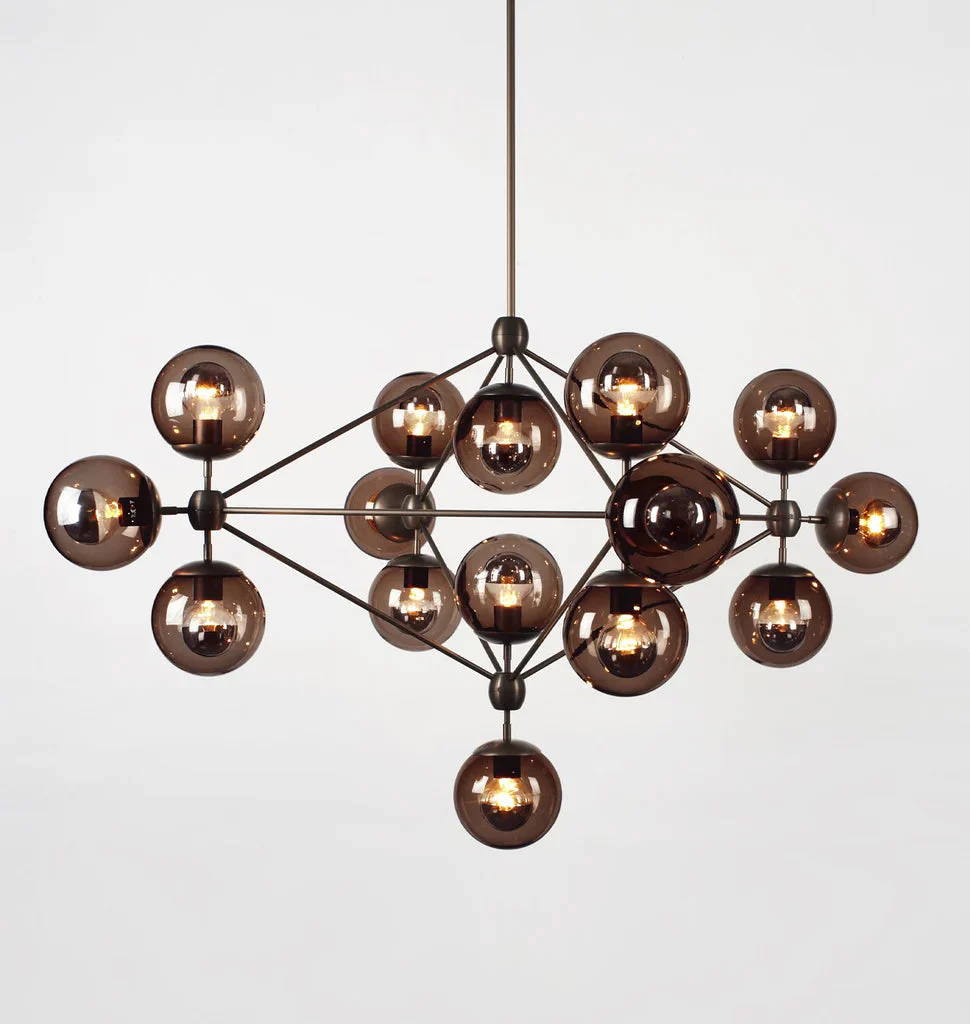 Modo Chandelier 39" - 4 Sided, 15 Globes - Image 8