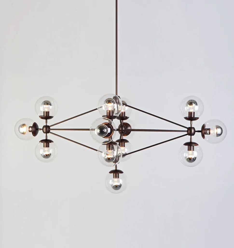 Modo Chandelier 31" - Diamond, 13 Globes - Image 11