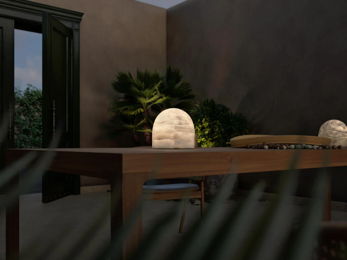 Mona Alabaster Table Lamp - Image 2