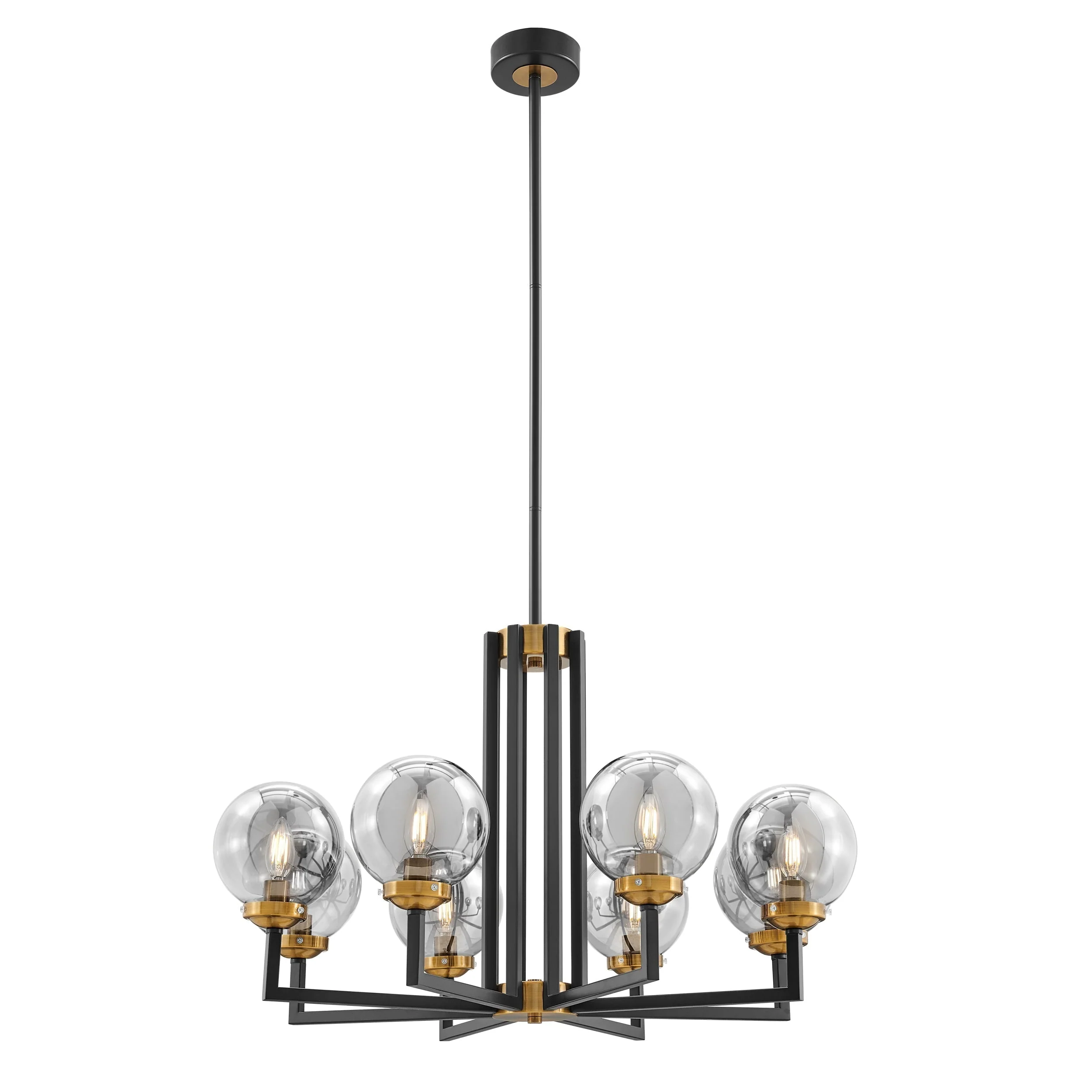 Monachopsis Large Gold & Black Chandelier - Image 2