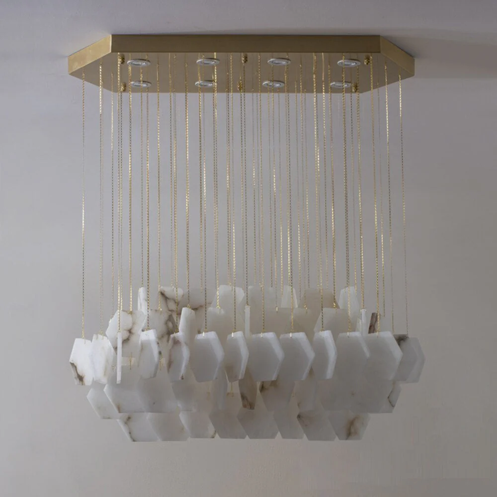 Natural Marble Modern Chandelier - Image 3
