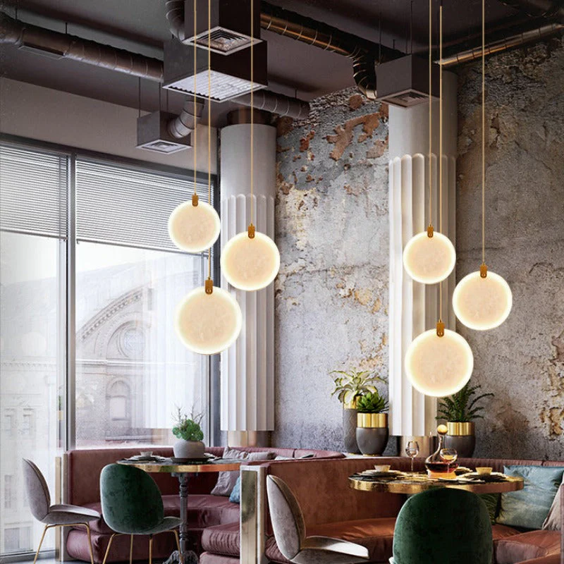 Moon Shade Lorry Natural Marble Pendant Light - Image 9