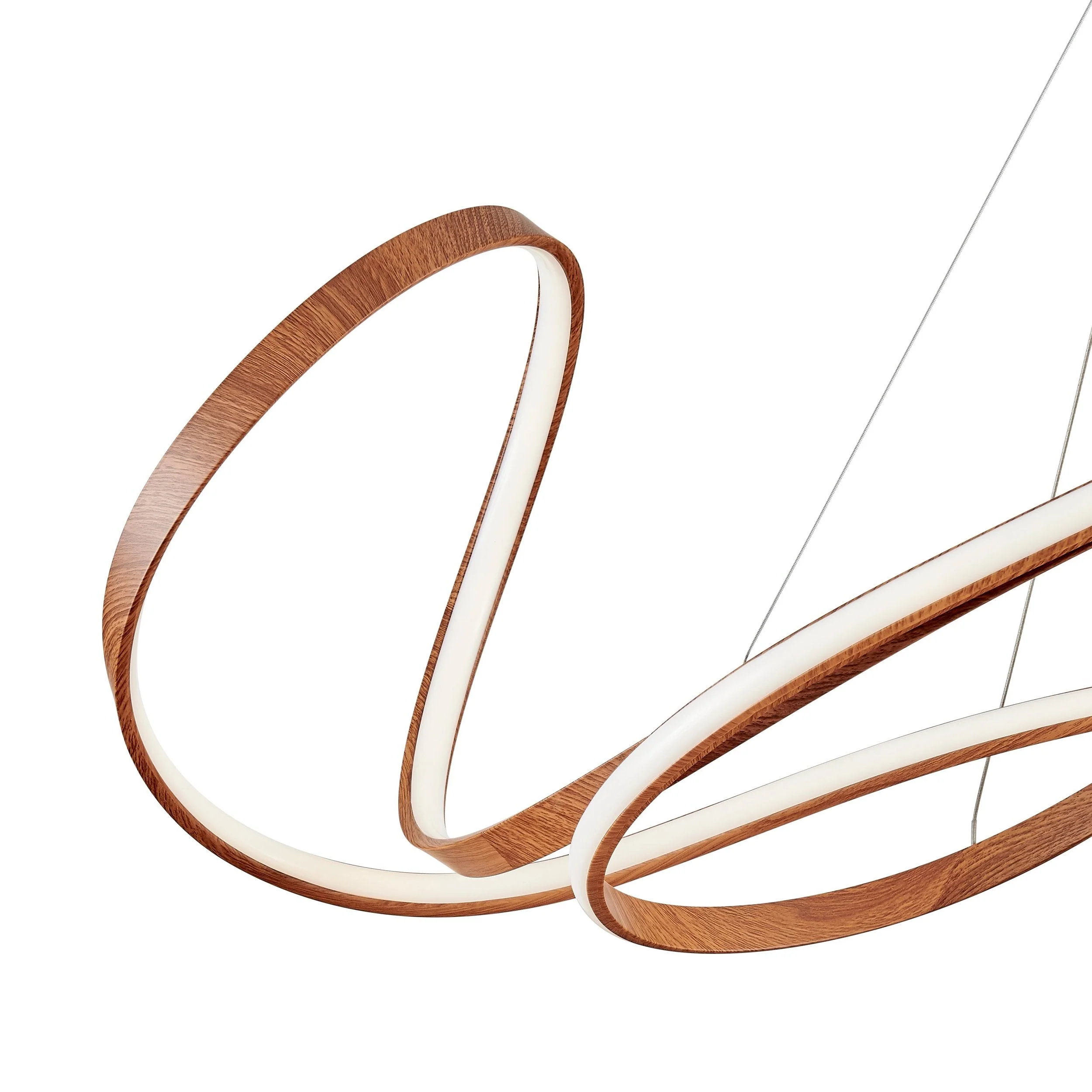 Moscow LED Chandelier // Light Wood - Image 3