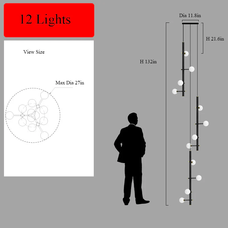 Modern Multi-Arm Opal Chandelier by Aurorae Lighting - Image 11