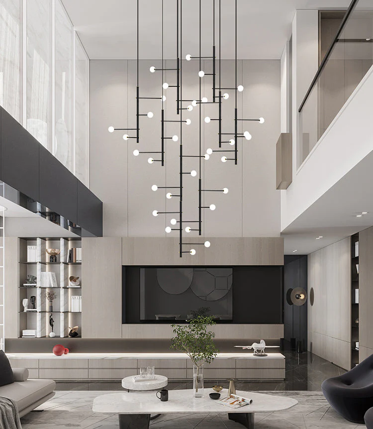 Modern Multi-Arm Opal Chandelier by Aurorae Lighting - Image 12