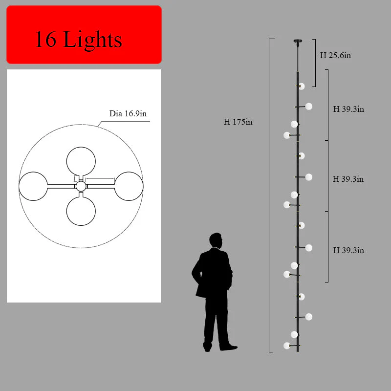 Modern Multi-Arm Opal Chandelier by Aurorae Lighting - Image 15