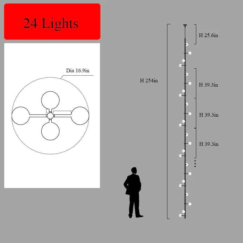 Modern Multi-Arm Opal Chandelier by Aurorae Lighting - Image 17