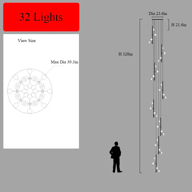 Modern Multi-Arm Opal Chandelier by Aurorae Lighting - Image 18